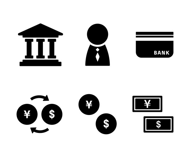 银行矢量图标。图片下载
