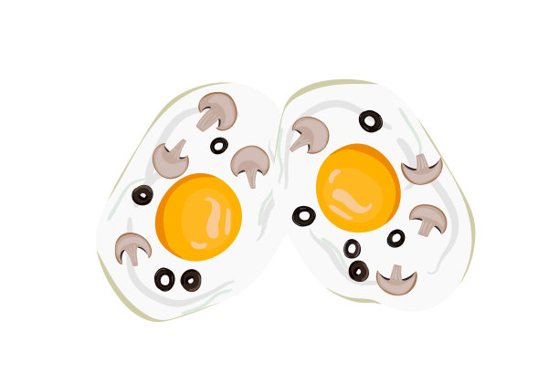 煎蛋卷早餐，有鸡蛋，橄榄和香槟图片下载