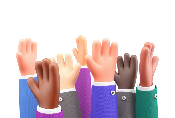 提高了的手。图片下载