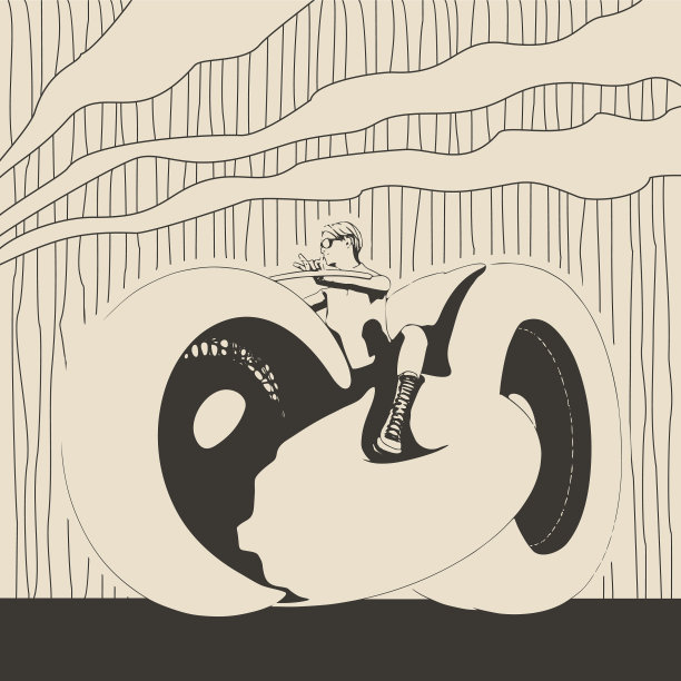 摩托车的剪影图片下载