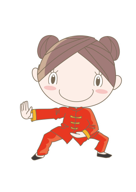 太极姿势-喜欢运动的女人图片下载