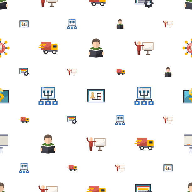 研究图标模式无缝包含可编辑图片下载