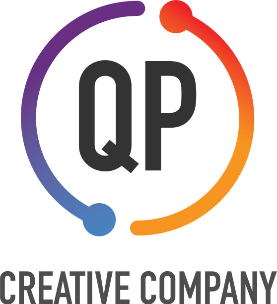 首字母qp创意圈logo设计图片下载