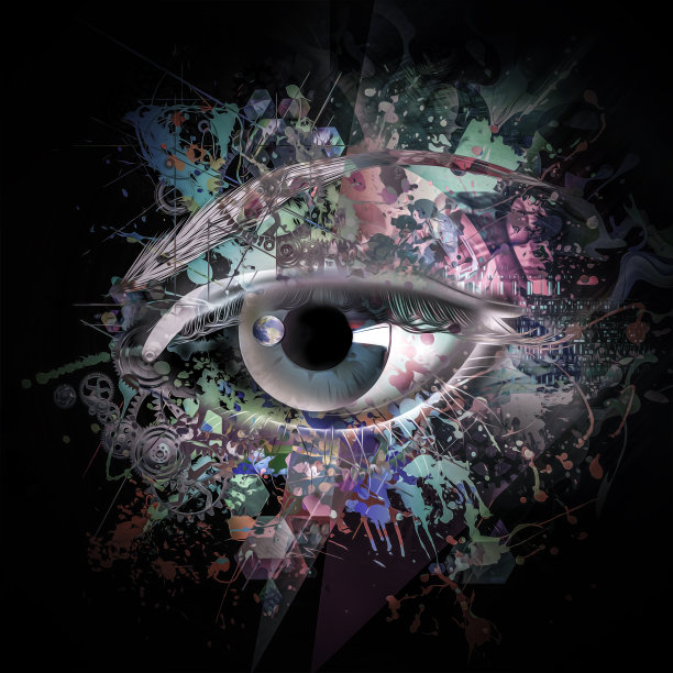 超现实主义色彩斑斓的未来图片下载