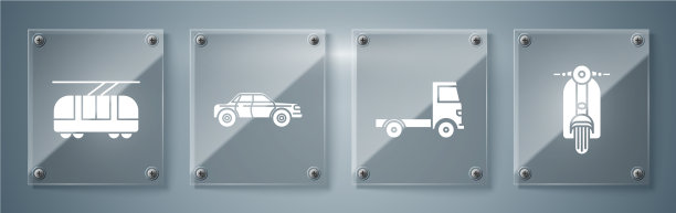 集滑板车、载货卡车、轿车为一体图片下载