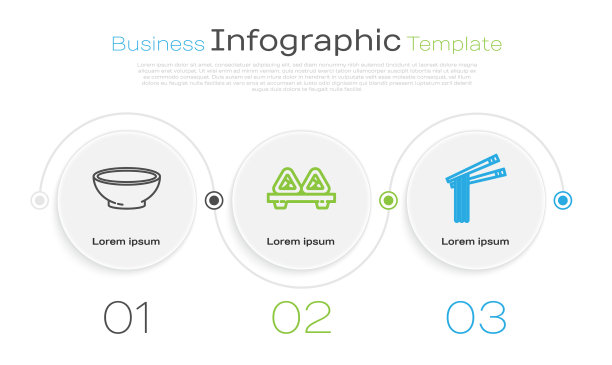 在切菜板上摆好一碗热汤寿司图片下载