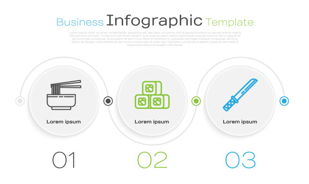 列亚洲面条在碗和筷子图片下载