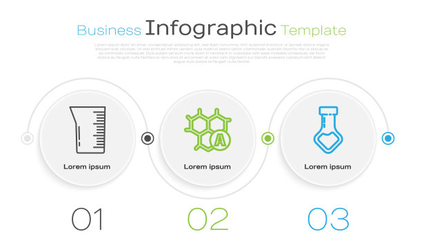设置生产线实验室玻璃器皿或烧杯化学图片下载