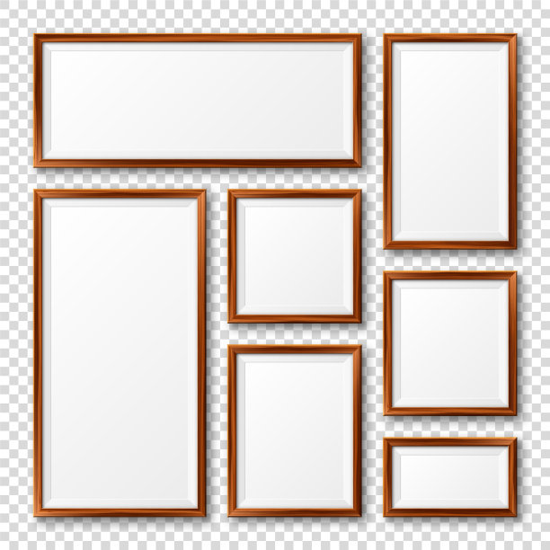 写实空白木框收藏图片下载
