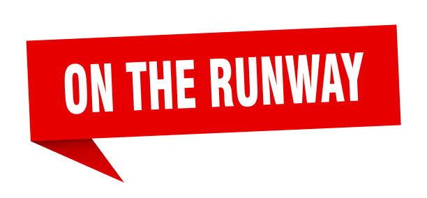 在跑道上的演讲泡泡在跑道上的丝带图片下载