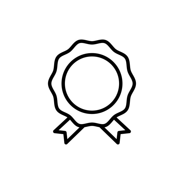 奖项图标矢量轮廓插图图片下载