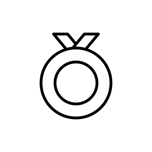 奖项图标矢量轮廓插图图片下载