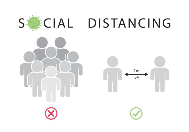 社会距离图片下载
