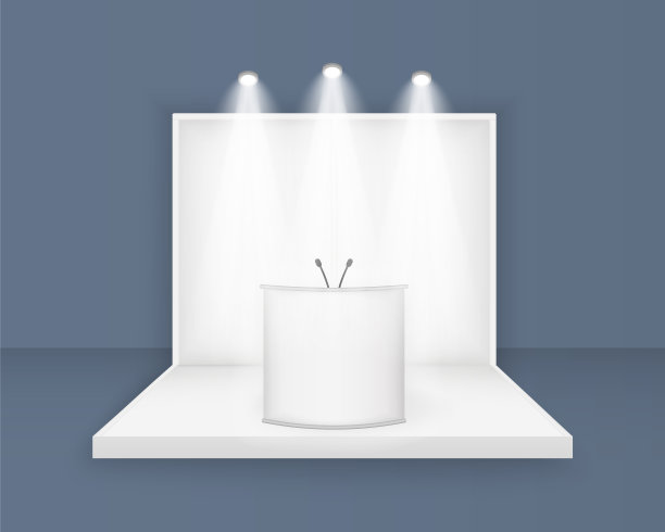 白色的展位图片下载