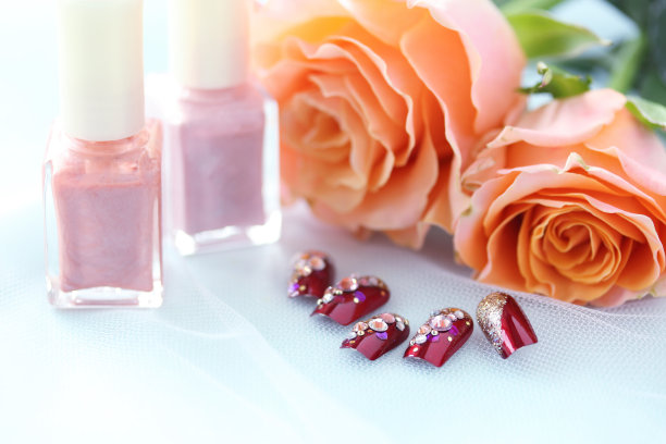 化妆品和花-橙色玫瑰图片下载