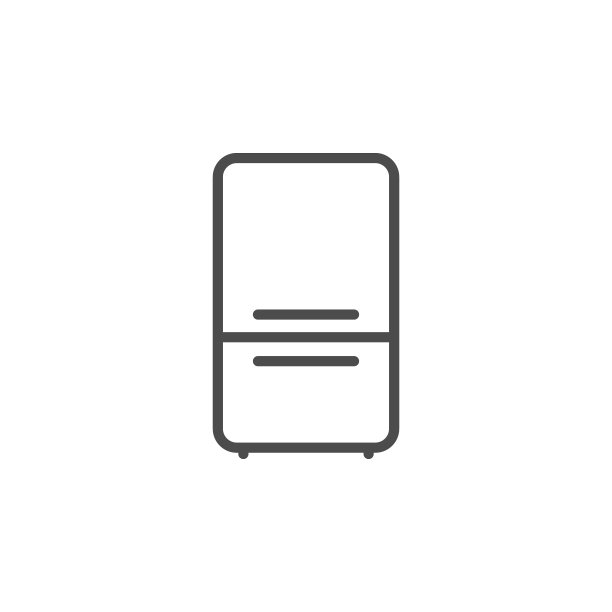 冰箱底部冰箱线轮廓图标图片下载