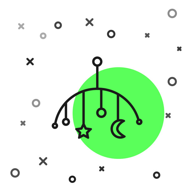 黑线倒钩挂玩具图标孤立上图片下载