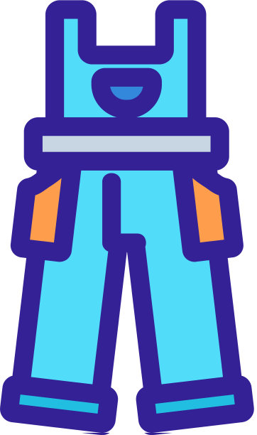 防护连衣裤图标孤立轮廓图片下载