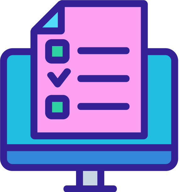 在线测试监测图标隔离轮廓图片下载