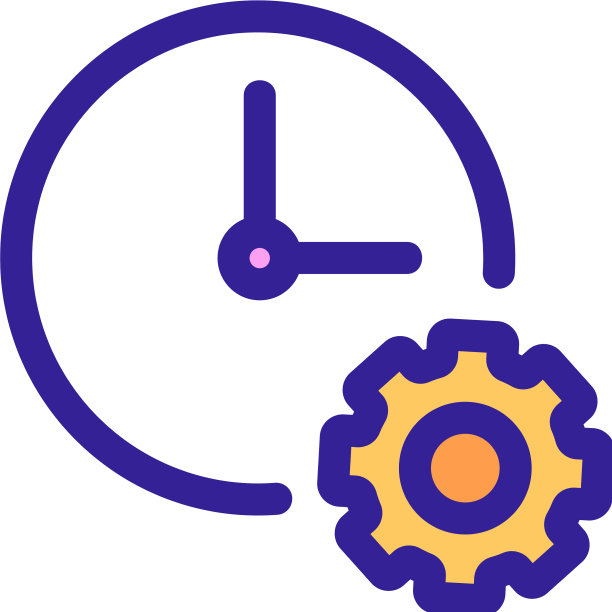 下落时间图标孤立轮廓符号图片下载