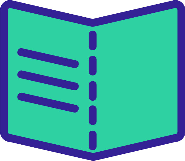 小册子传单图标孤立轮廓符号图片下载