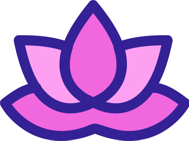 莲花图标孤立轮廓符号图片下载