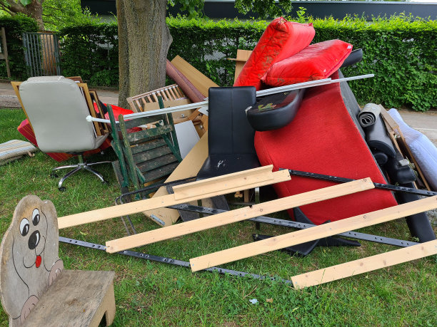 草地上的大量废物图片下载