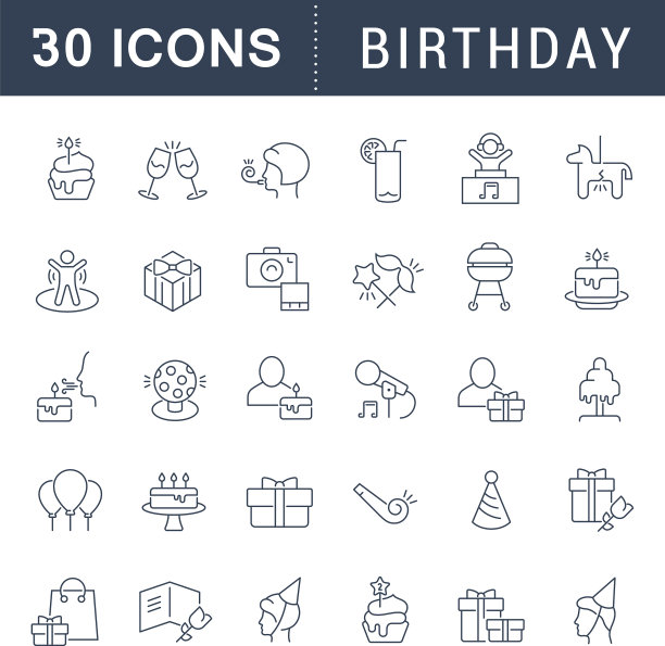 设置线图标生日图片下载