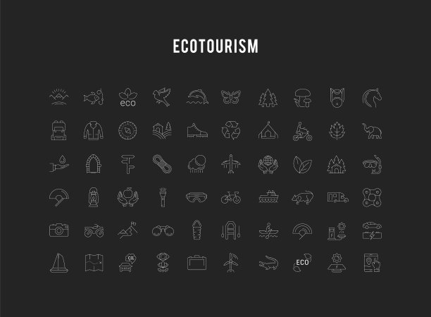 设定平线图标生态旅游图片下载