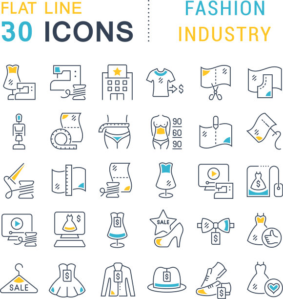 收藏线性偶像时尚产业图片下载