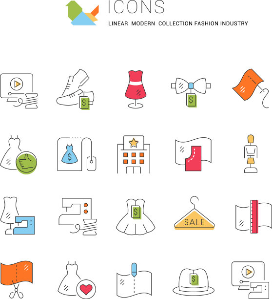 收藏线性偶像时尚产业图片下载