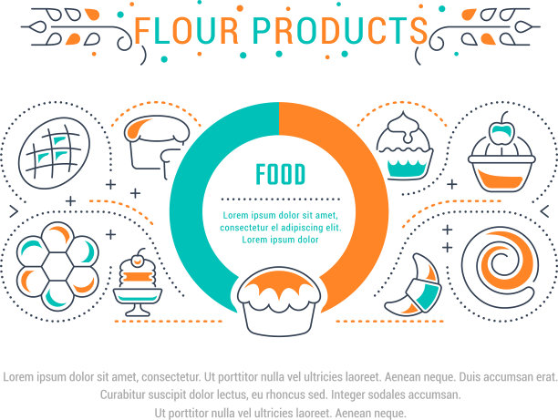 网站横幅和登陆页面面粉产品图片下载