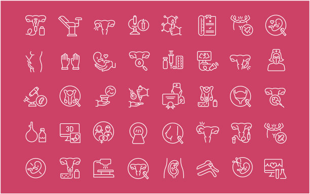 设置线条图标妇科图片下载