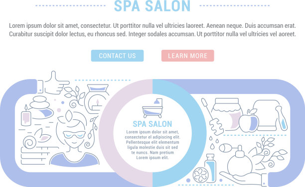 网站横幅和登陆页面水疗沙龙图片下载