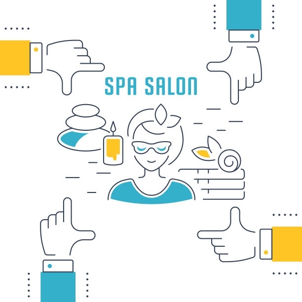 网站横幅和登陆页面水疗沙龙图片下载