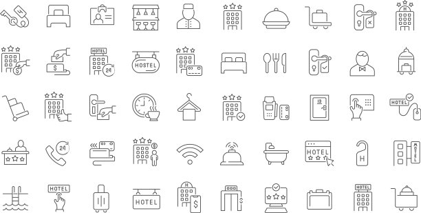 设行图标酒店业务图片下载