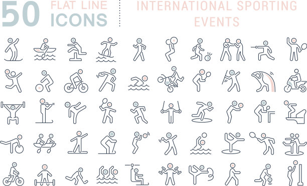 设置线图标国际体育赛事图片下载
