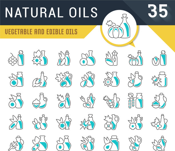 设置线条图标天然油图片下载
