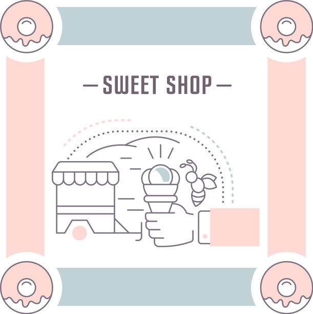 网站横幅和登陆页甜店图片下载