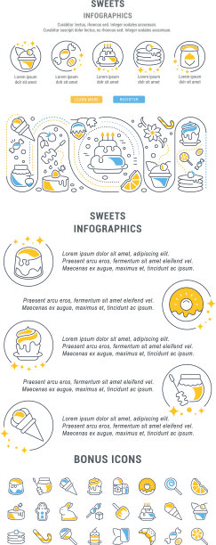 网站横幅和着陆页糖果图片下载