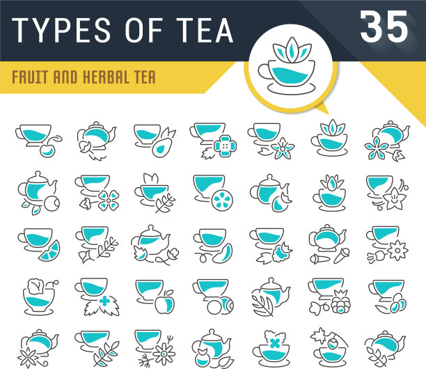 设置线条图标类型茶图片下载