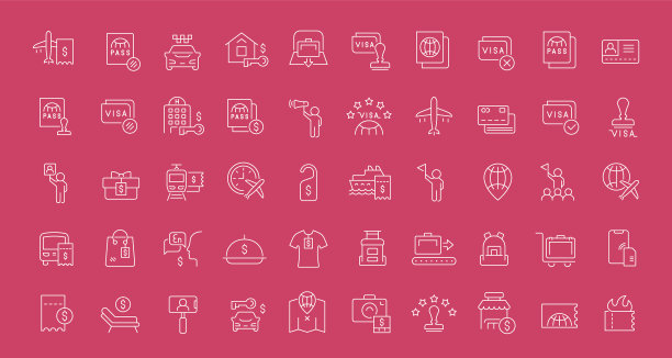 设立线路图标旅游业务图片下载