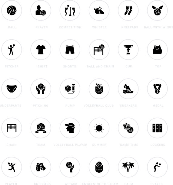 设置简单图标排球图片下载