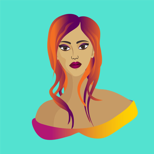 红发女人的性格灵感艺术图片下载