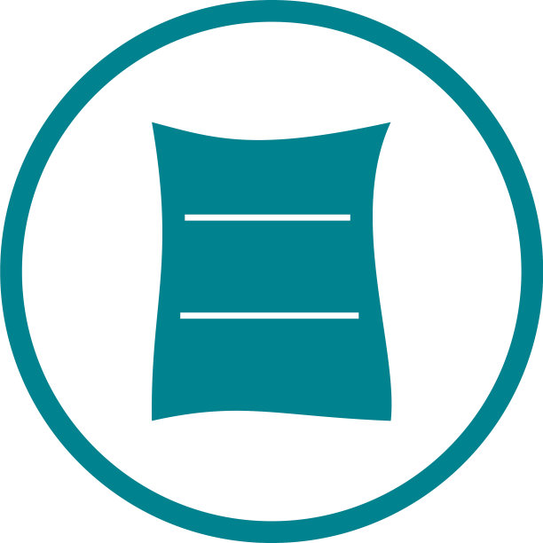 美丽的水泥袋字形图标图片下载