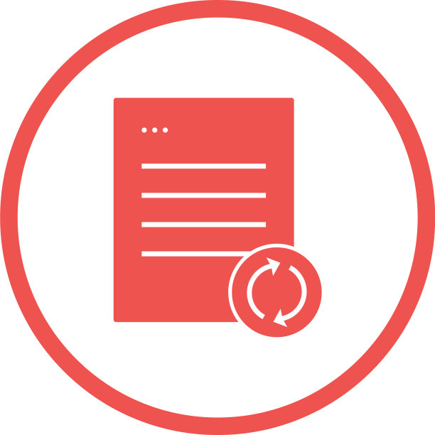 漂亮的同步数据字形图标图片下载