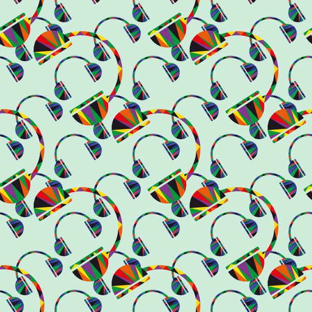 色彩抽象的民族无缝图案涂鸦风格与城市现代风格的元素，明亮的质量插图为您的设计图片下载