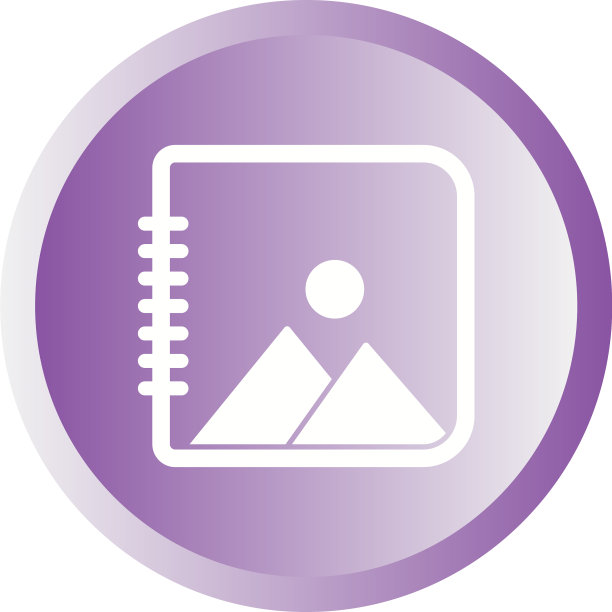 美丽的相册字形图标图片下载