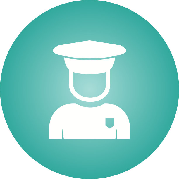 美丽的保安字形图标图片下载