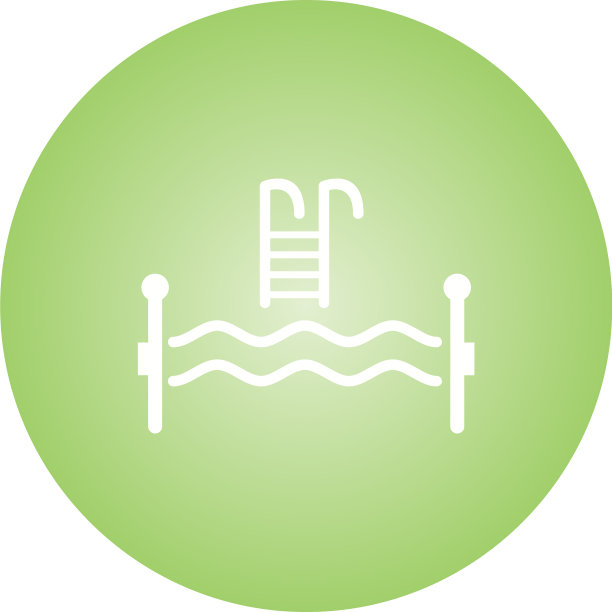 美丽的游泳池字形图标图片下载